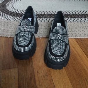 Steve Madden Rhinestone Loafers